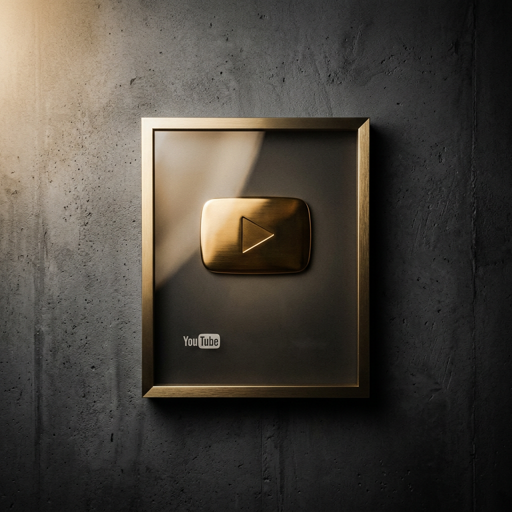 Gold Play Button · 1,000,000